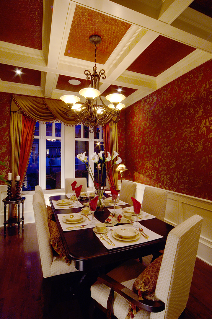 1_harmony_homes_summer_queen__anne_showhome_red_dining_gallery_image_13