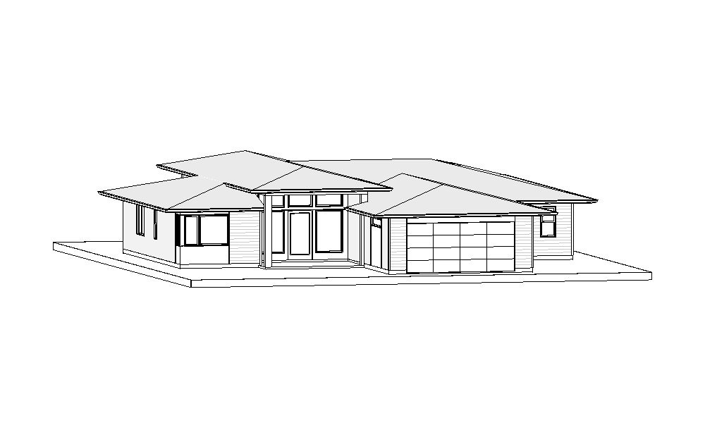 hand drawn architectural sketch of detached house or bungalow situated in  the steep slope Stock Vector Image  Art  Alamy